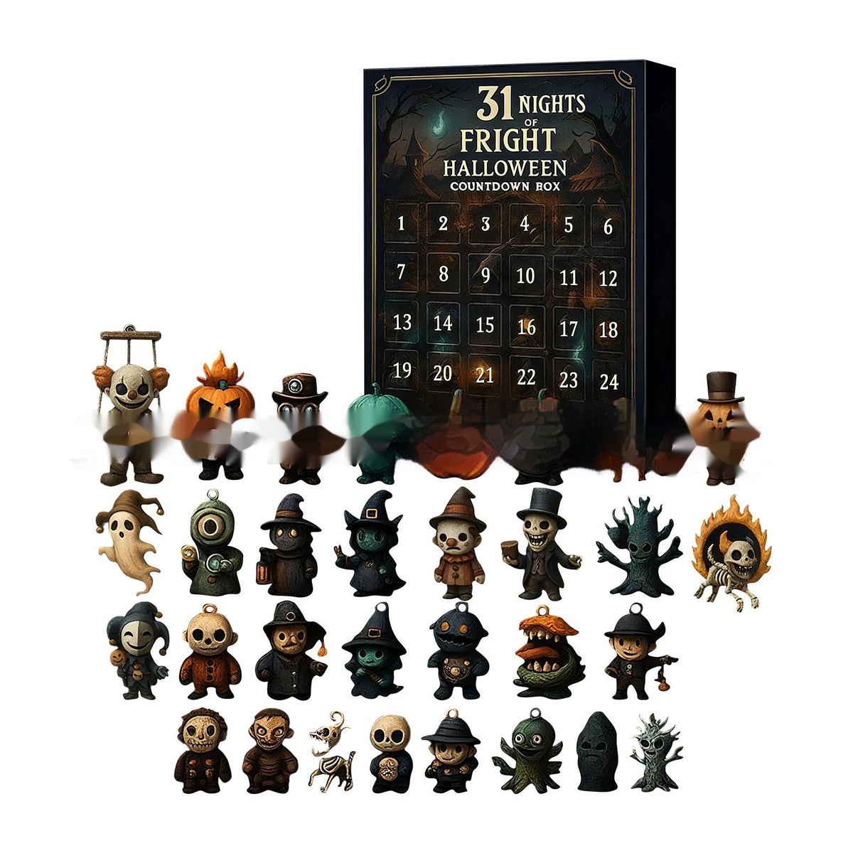 Halloween Countdown Box with Doll