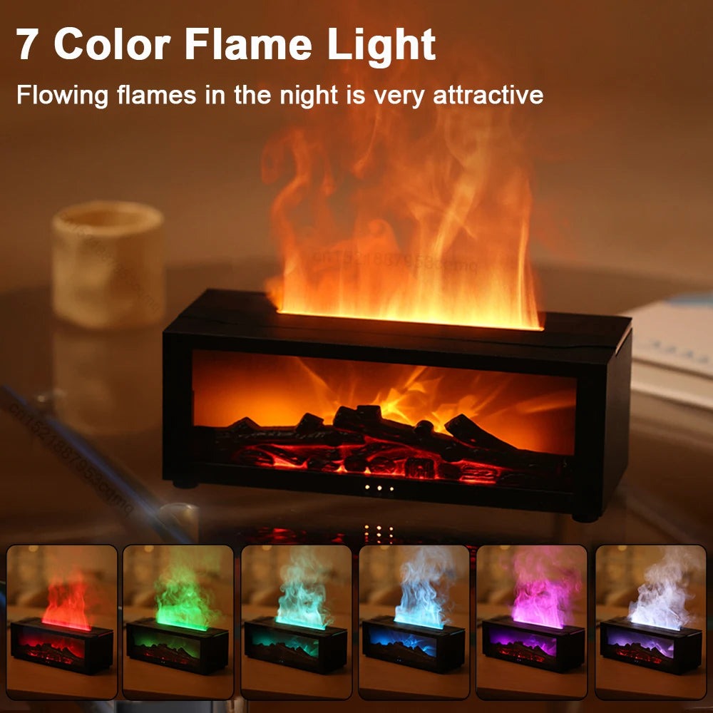Flame Aromatherapy Diffuser Air Humidifier