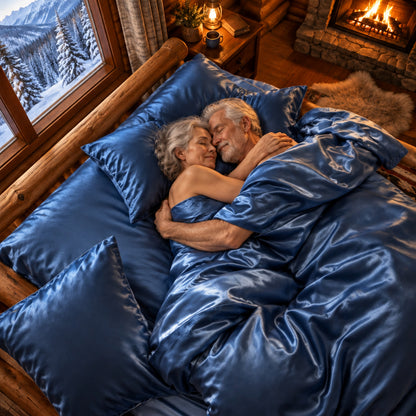 Luxe Lyocell Bedding Set | Satin-Weave Luxury Sheets & Duvet