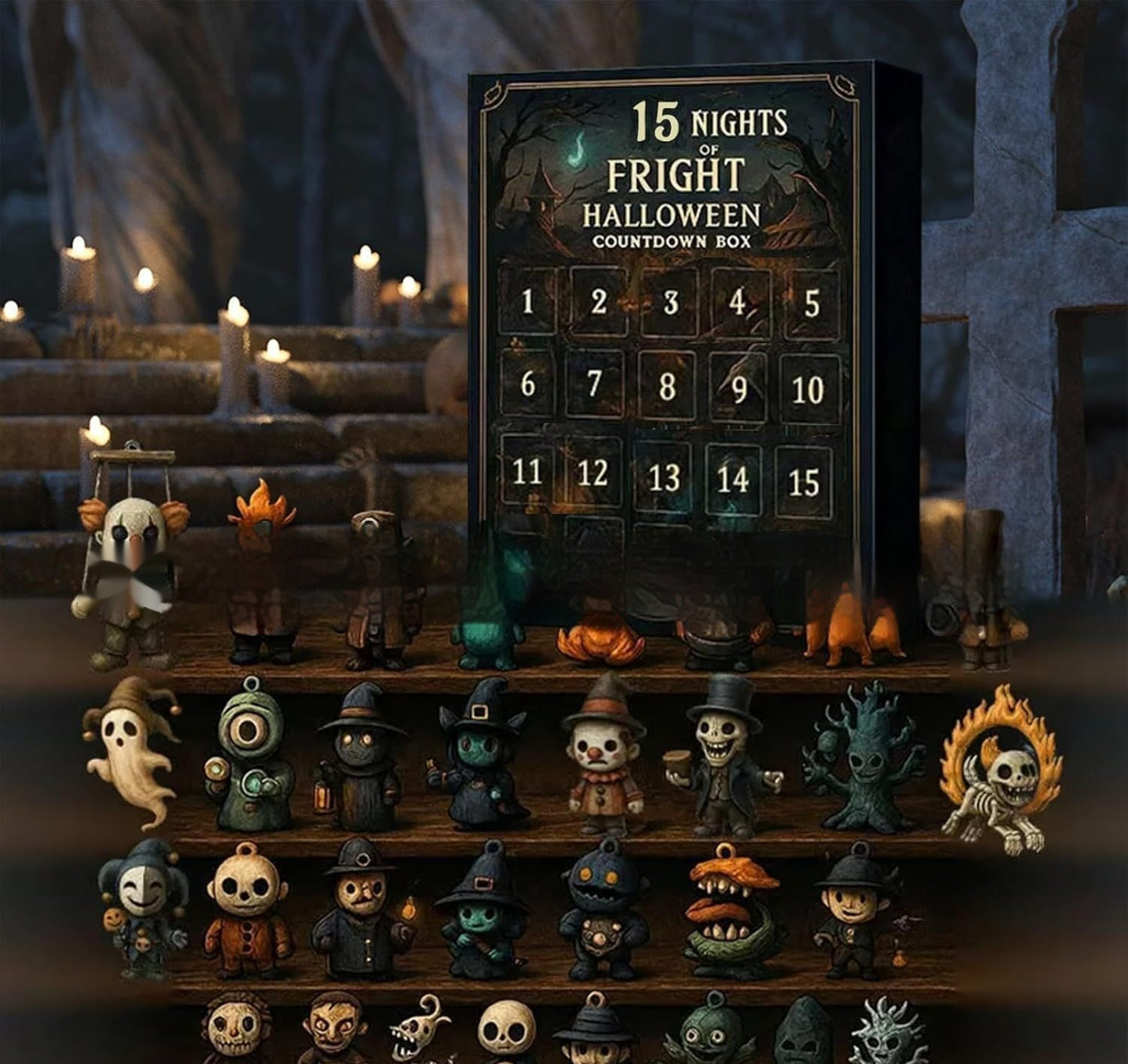 Halloween Countdown Box with Doll
