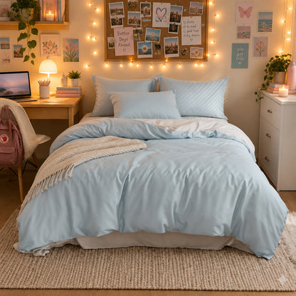 Luxe Lyocell Bedding Set | Satin-Weave Luxury Sheets & Duvet